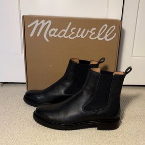 Madewell Women's Black Leather Ankle Boots